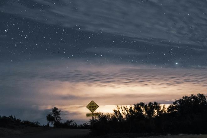 Night sky over New Mexico
