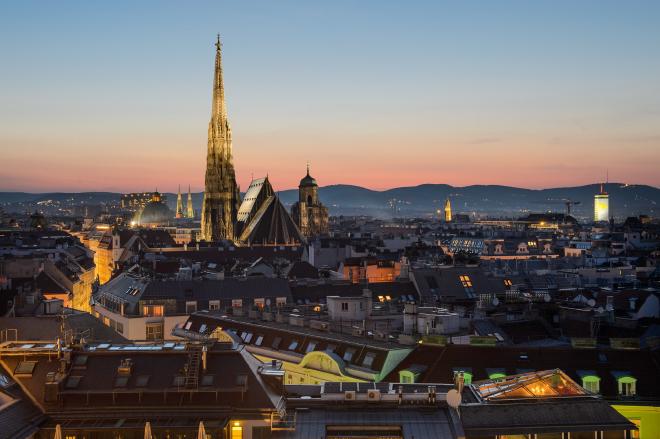 Photo of downtown Vienna, Austria