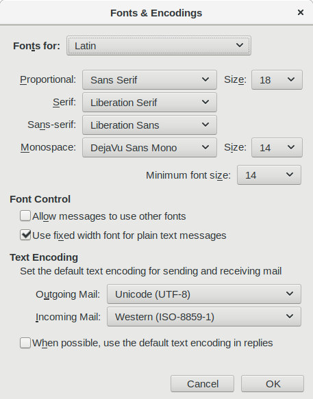 Set encoding. Thunderbird настройка шрифта. Thunderbird увеличить шрифт интерфейса. Thunderbird шрифт в письме по умолчанию. Как изменить шрифт в Thunderbird.